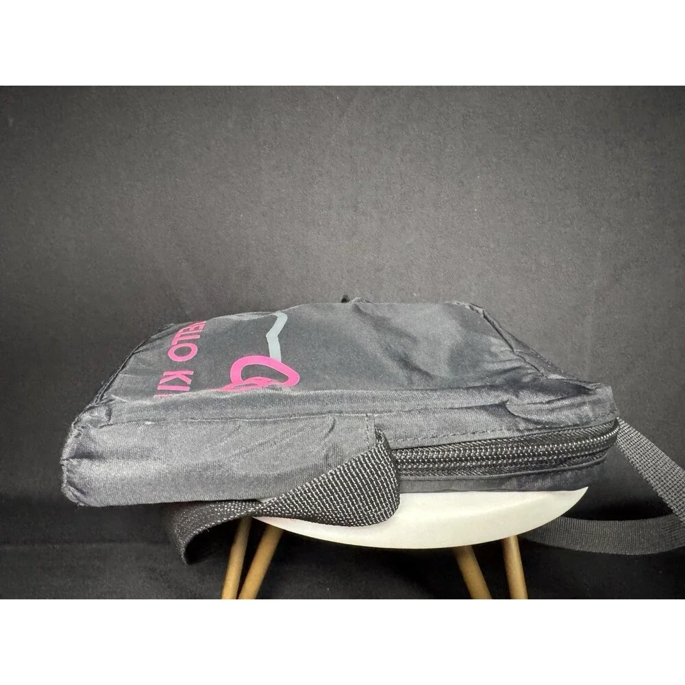 2011 Hello Kitty Black & Pink Vertical Crossbody Messenger Bag - Y2K Scene